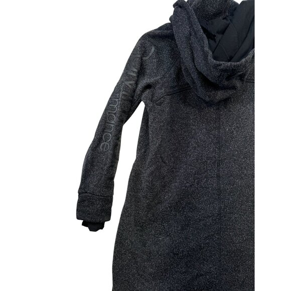 Calvin Klein Performance Womens Long Hooded Jacket Size Small Gray - Picture 9 of 12